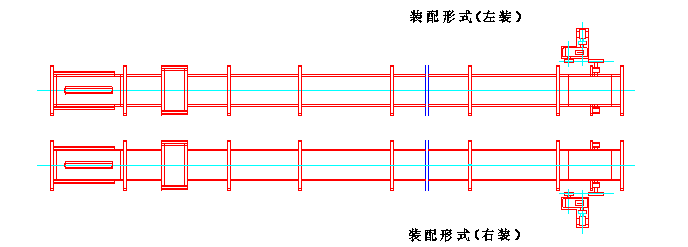 MS32-- MS40型埋刮板輸送機(jī)裝配形式(右裝)